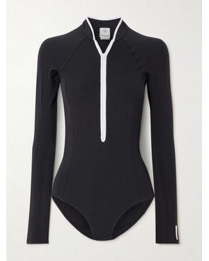 Hunza G Tyra Two-Tone Swimsuit - Blue