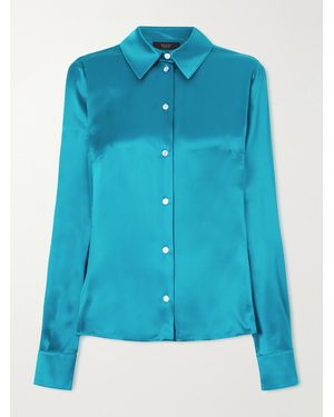 Gucci Silk-Satin Shirt - Blue