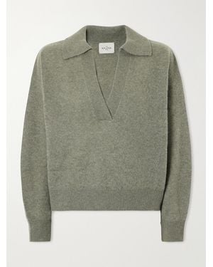 LeKasha Jacksob Cropped Cashmere Jumper - Green