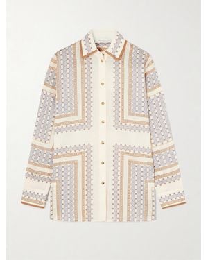 Zimmermann Hemd Aus Bedruckter Ramie - Natur