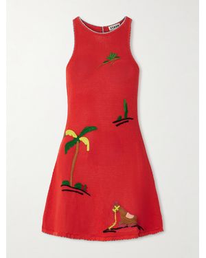 STAUD Marea Minikleid - Rot