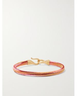 Ole Lynggaard Copenhagen Life 18-Karat And Rope Bracelet - Red