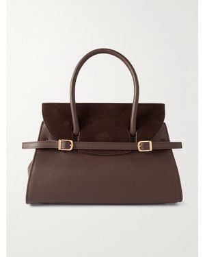 Jonathan Simkhai River Small Tote Aus Leder Und Veloursleder - Braun