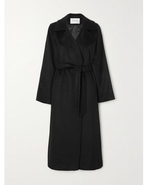 Max Mara Manuela Belted Camel Hair Coat - Black