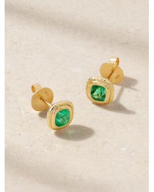 Octavia Elizabeth Summerland 18-Karat Emerald Earrings - Natural