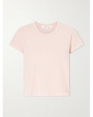 SLVRLAKE Denim Easy Tee Cotton-Jersey T-Shirt - Pink