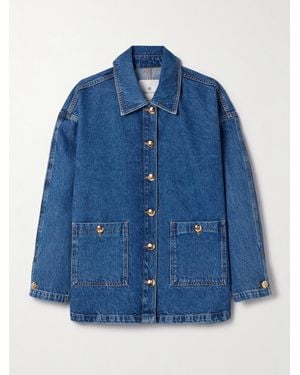 Anine Bing Luca Oversized-Jeansjacke - Blau