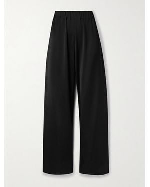 FFORME Dayne Sateen Wide-Leg Pants - Black