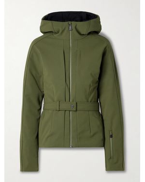 Aztech Mountain Bella Gesteppte Skijacke Mit Daunenfüllung, Kapuze Und Gürtel - Grün