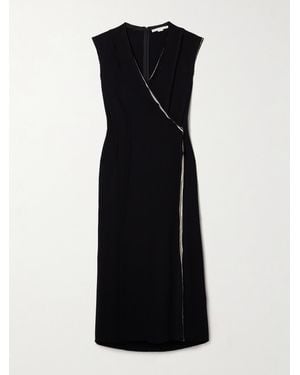 Jason Wu Wrap-Effect Crepe Maxi Dress - Black