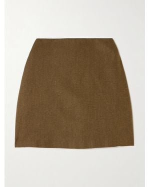 Blazé Milano Renard Coci Silk Mini Skirt - Natural