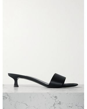 The Row Combo Mules Aus Satin - Blau