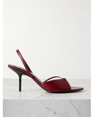 Victoria Beckham Harlow Leather Slingback Sandals - Red
