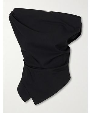 Rohe Off-The-Shoulder Draped Jersey Blouse - Black