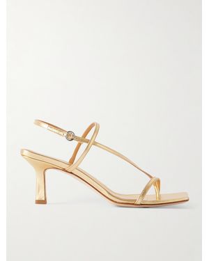 Aeyde Elise Leather Sandals - Metallic