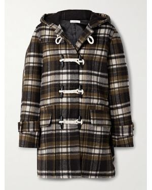 Co. Hooded Checked Wool-Felt At - Black