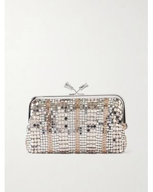 Anya Hindmarch Maud Tassel Chainmail Clutch - Metallic