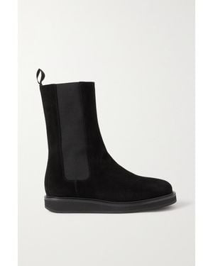 LEGRES 18 Suede Chelsea Boots - Black
