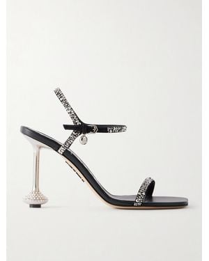 Loewe Toy 90 Crystal-Embellished Leather Sandals - White