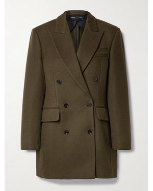 Proenza Schouler Doppelreihiger Blazer Aus Twill - Grün