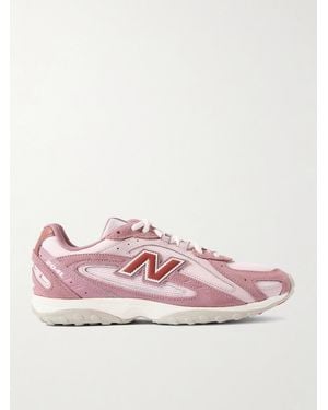 New Balance 204L Sneakers Aus Veloursleder Und Mesh Mit Gummi- Und Lederbesätzen - Pink