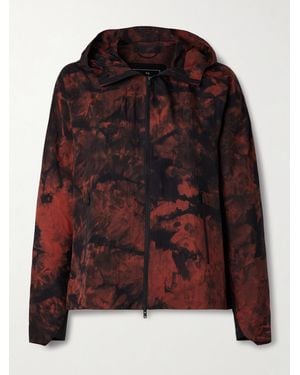 adidas Originals Y-3 Hooded Printed Ripstop Track Jacket - Red