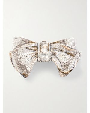 Judith Leiber Bow Just For You Crystal-Embellished-Tone Clutch - Natural