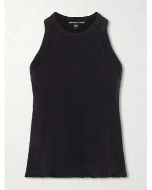James Perse Slub Cotton-Jersey Tank Top - Black