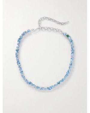 Completedworks Kette Aus Recyceltem Mit Synthetischen Spinellen Und Cubic Zirkonia - Blau