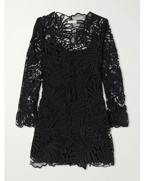 Ulla Johnson Dita Lace Mini Dress - Black
