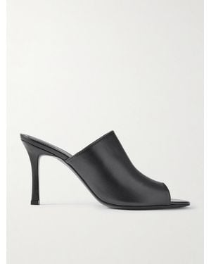 TOVE Sarette Leather Mules - Black