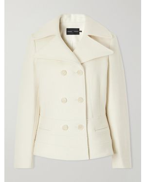 Proenza Schouler Romane Double-Breasted Wool-Blend Jacket - Natural