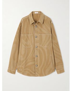 PUCCI Printed Cotton-Canvas Jacket - Natural