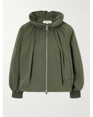 Veronica Beard Circe Faille Bomber Jacket - Green