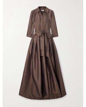 Jonathan Simkhai Julip Belted Satin Gown - Brown