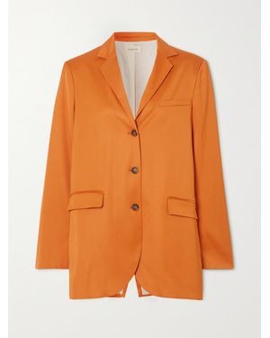 Loulou de Saison Sund Oversized-Blazer Aus Satin - Orange