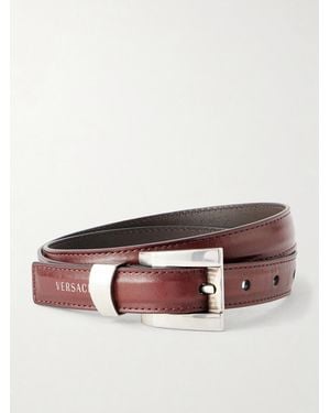 Versace Calf Leather Belt - Brown