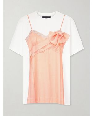 Simone Rocha Printed Cotton-Jersey T-Shirt - Orange