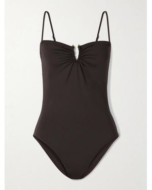 Nili Lotan Embellished Swimsuit - Black