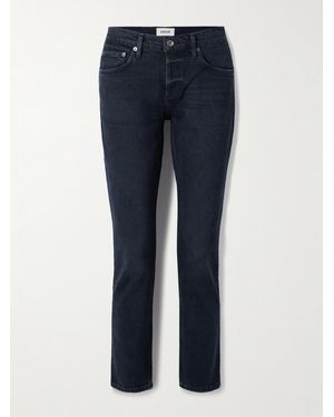 Agolde Cocktail Ankle Mid-Rise Slim-Leg Jeans - Blue