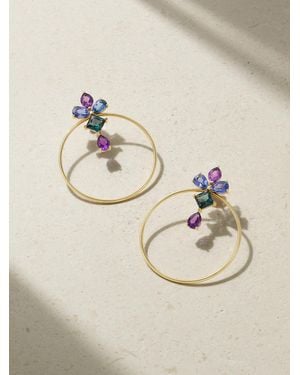 Diane Kordas Ohrringe Aus 18 Karat Mit Mehreren Steinen - Natur