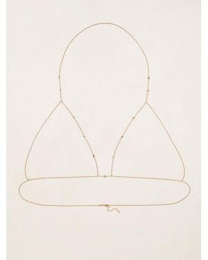 Jacquie Aiche 14-Karat Diamond Body Chain - Natural