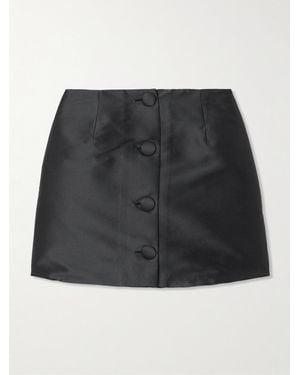 D'Estree Lucio Faille Mini Skirt - Black