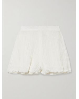 Lisa Marie Fernandez Linen-Blend Gauze Shorts - Natural
