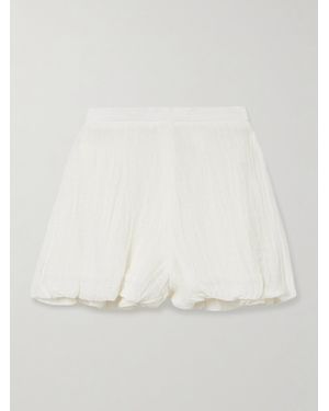 Lisa Marie Fernandez Linen-Blend Gauze Shorts - Natural