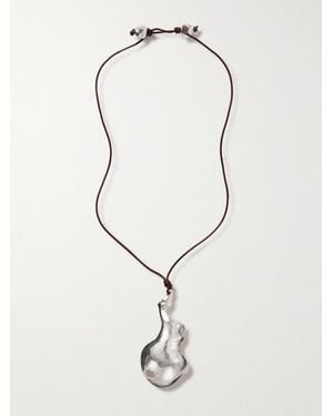 Alighieri The Bones Of Rebirth Recycled And Leather Necklace - Natural