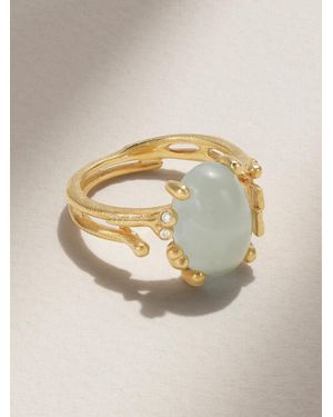 Ole Lynggaard Copenhagen Boho 18-Karat, Aquamarine And Diamond Ring - Metallic