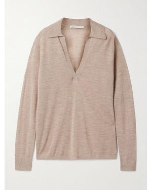 Maria McManus Oversized-Kaschmirpullover Mit Polokragen - Natur