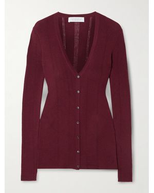 Gabriela Hearst Lillian Cardigan Aus Wolle - Lila
