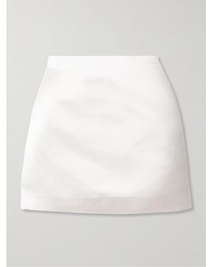 Lisa Yang Silk-Satin Mini Skirt - White